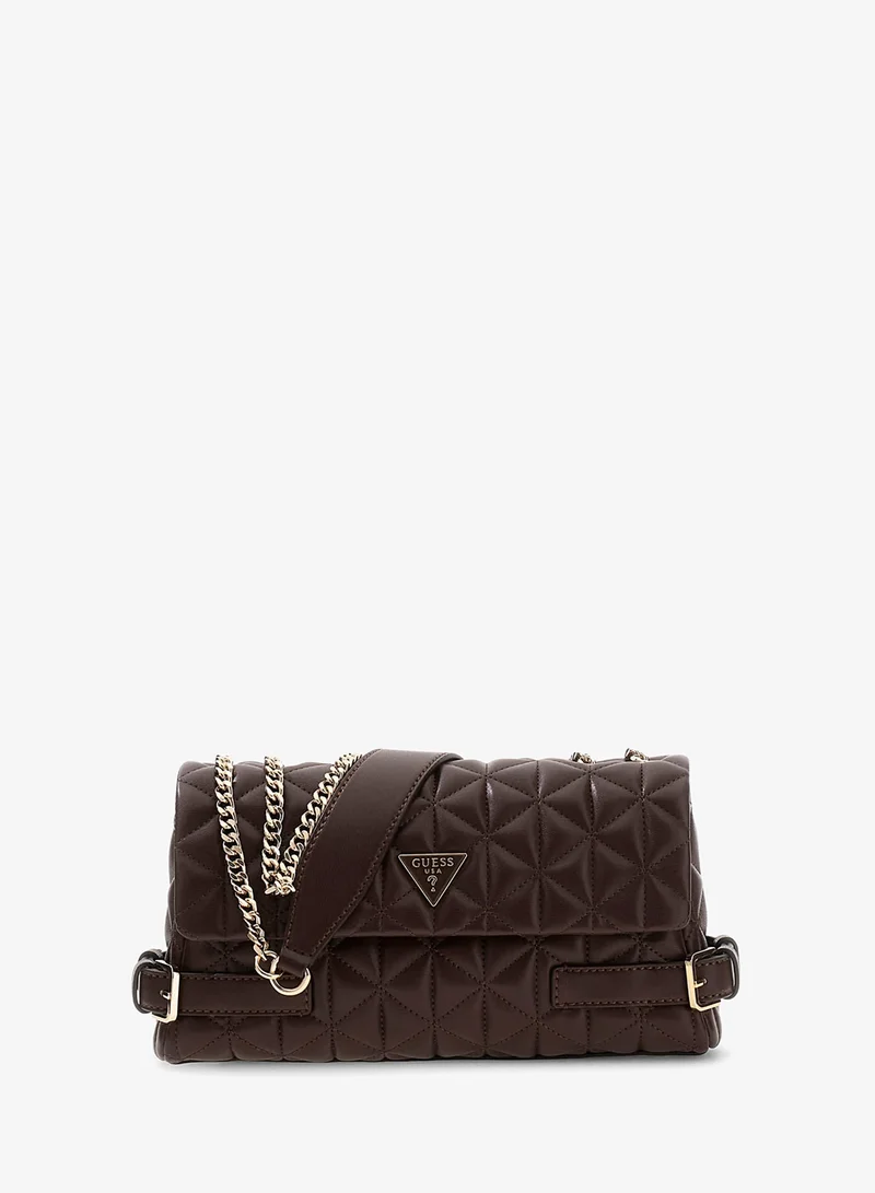 GUESS Paisleigh Convertible Flap Over Crossbody Bag